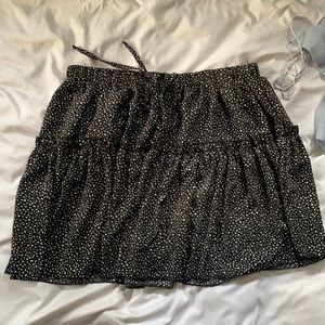 Polka dot mini skirt